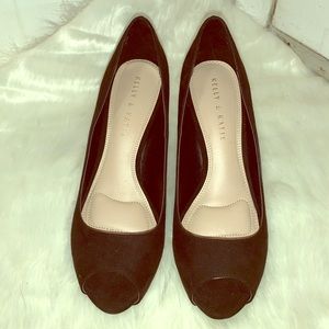 Brand new black velvet pumps w/ 3” heel